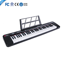 OEM BDMUSIC BD-668 Children's Digital Piano 61 Keys Electronic Keyboard 200 Rhythms Multifunctional Portable Musical Instrument