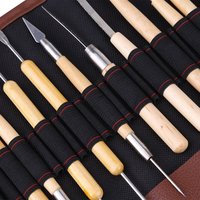 Kit de sculpture en argile lisse, 22 pièces, poterie, outils en céramique, fourniture d'art, ensemble d'outils sculptés