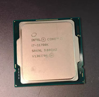 Processeur Intel Core I7-11700K d'occasion pour ordinateur de bureau, 8 cœurs, 16 threads, 3,6 GHz jusqu'à 5,0 GHz, débloqué, LGA1200