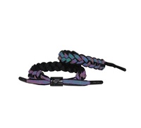 Bracelets ajustables personnalisés en corde tressée, durables, faits à la main, avec lacets de chaussures, pour le hockey et le sport