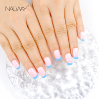 Faux-ongles ABS courts et personnalisés de haute qualité, couverture complète, 24 pièces