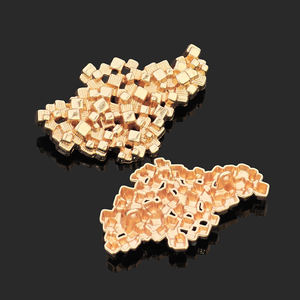 Botones de costura personalizados de Button Factory, botones irregulares para ropa, concha, estrella de mar, forma especial, botones de metal de aleación de zinc con vástago para tela. - Product Image 5