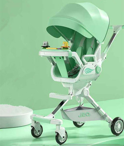 รถเข็นเด็กอเนกประสงค์รุ่นใหม่ปี <span class=keywords><strong>2026</strong></span> โครงอะลูมิเนียมอัลลอยด์ เบาะนั่งขนาดใหญ่ขึ้น สายรัดนิรภัยแบบห้าจุด พร้อมไฟและเสียงเพลง - Product Image 2