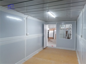 Contenedor prefabricado de acero plegable contemporáneo de 20 pies, casa pequeña de bajo costo para acampar o usar en la oficina - Product Image 6