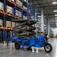 Plateforme élévatrice mobile électrique à ciseaux 10m, capacité 500kg, plateforme de travail aérien hydraulique, moteur 3000W, vente directe usine