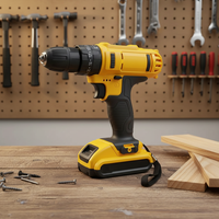 Vente directe d'usine YJ/OEM, perceuse à percussion sans fil 21V à double vitesse, deux batteries et chargeur, garantie de 3 ans
