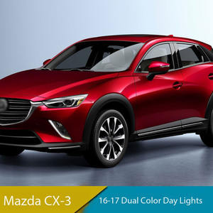 Luces LED DRL Modificadas para Automóvil, Luces de Circulación Diurna con Señal de Giro Amarilla, Faros Antiniebla Delanteros para Mazda CX-3 <span class=keywords><strong>CX3</strong></span> 2016-2017 - Product Image 3