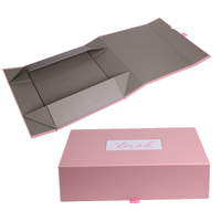 Boîte-cadeau en papier pliable, 50 pièces, boîte d'emballage plat, avec nœud rabattable, pour cadeaux