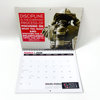 Calendrier mural anglais-espagnol 2027, impression personnalisée grand format A2 A3 A4, impression offset 4 couleurs, planificateur calendrier