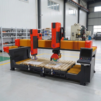 Máquina Automática de Corte de Granito y Mármol, Router CNC de Doble Cabezal para Cortar Agujeros en Encimeras y Fregaderos, Pulido de Bordes, Maquinaria para Piedra