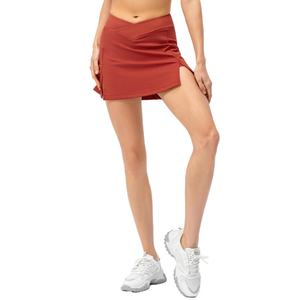 Custom <b>Women</b> Athletic Tennis Golf Sports Trousers Skirt 2In1 Stretchy Running Leggings <b>Skort</b> Solid Color Active Shorts - Product Image 5
