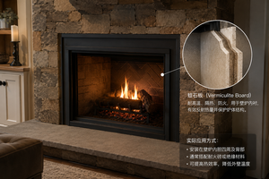 Panneau de <span class=keywords><strong>vermiculite</strong></span> <span class=keywords><strong>pour</strong></span> cheminée, découpe sur mesure, revêtement de poêle, fabricant OEM, certifié CE 1200C Bluewind - Product Image 2