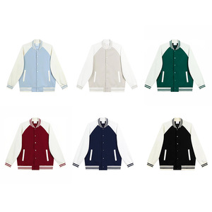 Giacca uniforme da Baseball logo stampato personalizzato moda colorblock abbigliamento da lavoro abiti da lavoro pubblicità maglia unisex - Product Image 2