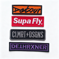 Écussons brodés personnalisés, écussons tissés thermocollants avec logo et lettres sur mesure, faible MOQ, échantillonnage rapide pour vêtements, chapeaux, sacs
