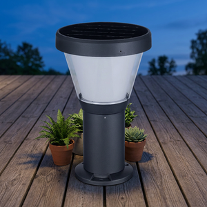 Lampe solaire pour pelouse, hauteur personnalisable, économie d'énergie, 10W, IP65, aluminium, jardin, cour, villa - Product Image 5
