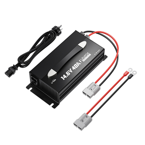 Cargador de Batería Industrial de 12V40A AC/DC para Baterías LiFePO4 con Conector, Pantalla LED y Múltiples Protecciones - Product Image 1