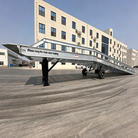 Plate-forme de chargement et de déchargement, passerelle d'embarquement robuste de 8 à 12 tonnes, rampe de chargement et de déchargement mobile réglable