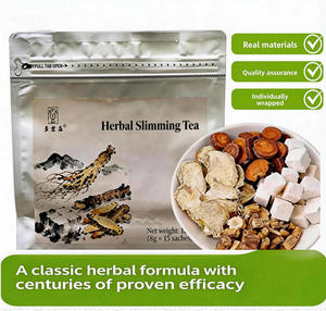 Detox Anticinsipation Fit Slimming Belly Chinese Natural Organic Herbal Ginger &amp; Poria 28 Days Tummy Slimming Tea - Product Image 1