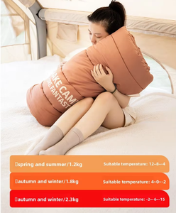 Sac de couchage universel quatre saisons de style enveloppe en pongé 190T léger pour adultes, camping en plein air, utilisation en voiture - Product Image 4