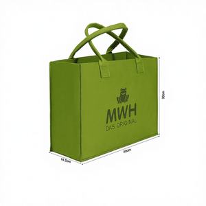 Bolsa de Mano Portátil de Fieltro PET, con Cierre Abierto, Estilo Simple, Forma Rectangular, para Uso Promocional, Venta al Por Mayor, para Mujeres, Bolsa de Compras - Product Image 1