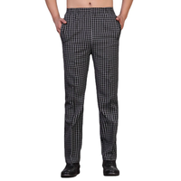 Pantalon de Chef Unisexe Personnalisé Basique Haute Qualité Séchage Rapide Ceinture Élastique Respirant Durable Confortable Vente en Gros