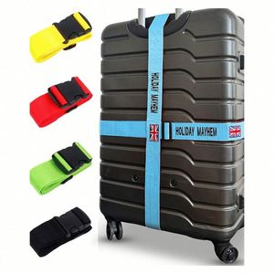 Personalised Printed Adjustable Travel Luggage Belt Nylon Webbing Luggage <b>Strap</b> Safety <b>Suitcase</b> Belt - Product Image 1
