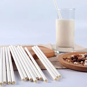 Raw Biodegradabile di Bambù Marrone Kraft Carta Paglia Per La Festa di Compleanno di Nozze