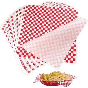 Hot Sale Custom Food Paper for Wax/ Grease Proof/ Kraft paper Food Grade for Bread, Fair, Party, Picnic, Festival, BBQ