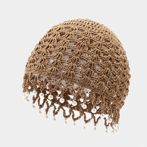 Fournisseur Chapeau élégant au crochet pour femmes hommes Casquette ethnique en coton avec tête de mort <span class=keywords><strong>Bonnet</strong></span> personnalisé de luxe Chapeaux de fête pour femmes avec glands - Product Image 1