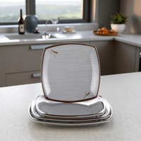 Assiettes de table et assiettes de luxe en mélamine, pièces, prix bon marché, pour restaurant