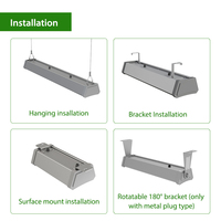 Lampe d'éclairage industriel Commercial, Design exclusif, 140lm/w 50W 100W 150W 200W, luminaire linéaire à haute baie