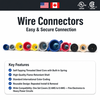 Connecteurs de fils électriques à visser, bornes à sertir en plastique de haute qualité pour connexion de câbles isolés