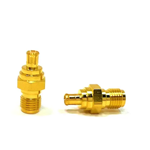 Connettore Coassiale <span class=keywords><strong>SMA</strong></span> F Femmina a MCX <span class=keywords><strong>M</strong></span> Maschio a Basso VSWR, Adattatore RF Diritto per Test di Segnale IoT e Apparecchiature Antenna - Product Image 2