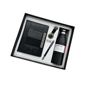 Juego de Regalo Corporativo de Navidad 4 en 1, Botella Inteligente, Bolígrafo, Cuaderno de Tapa Dura A5, Soporte Metálico para Móvil, Logotipo Personalizado, Hecho a Mano - Product Image 1