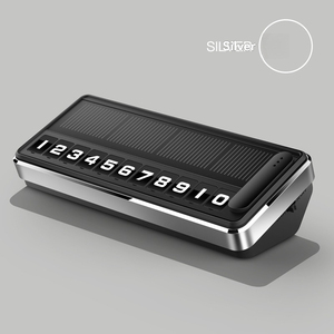 Plaque de numéro de téléphone <span class=keywords><strong>portable</strong></span> <span class=keywords><strong>temporaire</strong></span> pour voiture, recharge solaire, vente chaude, dissimule la confidentialité - Product Image 6