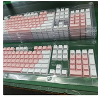 Double-shot Injection Molded Keycaps, Universal for 104-key Mechanical Keyboards, ABS Double-shot Keycaps with Backlit Lettering