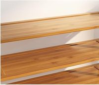 Bambus-Schuhregal Bestseller Holz-Schuhregal Organizer Vielseitig Einsetzbar für Schlafzimmer Holz-Schuhregal