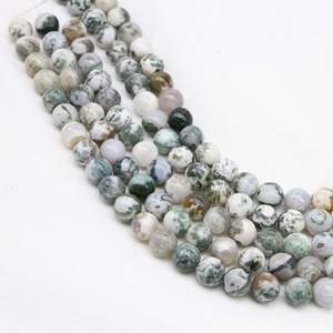 Cuentas sueltas de ágata natural, ágata redonda con forma de árbol para la fabricación de pulseras, venta al por mayor, origen Yiwu, primavera 2023 - Product Image 3
