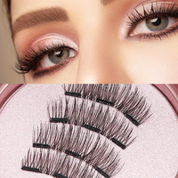1 ensemble de faux cils magnétiques, bande complète, sans colle, réutilisables, pour maquillage, vente en gros