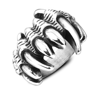 Anillo de Garra de Acero de Titanio de 21MM con Diseño Punk de Animal del Zodíaco para Joyería de Fiesta - Product Image 1
