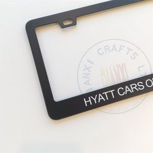 Cá Nhân Xe Tấm Chủ Nhôm Màu Đen Biên Giới Chrome Xe Máy Bìa Tùy Chỉnh Thực hiện In Ấn Kim Loại Giấy Phép Tấm Khung - Product Image 3