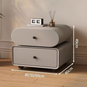 Mesita de noche moderna de madera con cajón de almacenamiento para dormitorio - Product Image 4