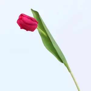 Bunga Tulip Buatan Warna-warni Sentuhan Nyata Diskon Besar Bunga Palsu Tulip untuk Dekorasi Pernikahan Rumah