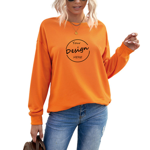 Sweatshirts d'hiver en vrac personnalisés à manches longues en éponge pull à col rond t-shirts impression avant étiquettes de balançoire personnalisées multicolores - Product Image 6