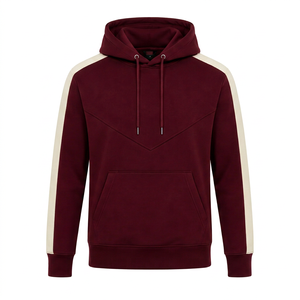 เสื้อฮู้ดดี้ผู้ชาย 400 GSM สีพื้น เสื้อกันหนาวมีฮู้ดลำลอง มีกระเป๋า ทรงปกติ ใส่ได้ในฤดูใบไม้ร่วง ราคาขายส่ง - Product Image 1