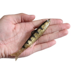 Newbility – leurres de pêche <span class=keywords><strong>en</strong></span> <span class=keywords><strong>plastique</strong></span> souple, <span class=keywords><strong>en</strong></span> forme de poisson naturel vif, queue de <span class=keywords><strong>fourchette</strong></span>, appât mou multicolore de 13cm - Product Image 5