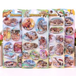 SHANLE-pegatina de dinosaurio Jurásico de dibujos animados para niños, lámina personalizada para <span class=keywords><strong>teléfono</strong></span>, cubierta de libro, papelería, pegatina fluida líquida, venta al por mayor - Product Image 1