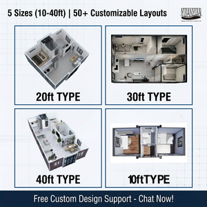 Container Abitativo Espandibile Solare da 20 piedi con Sistema Off-Grid da 24kWh, Prefabbricato 2-in-40HQ per Postazione di Ricerca Artica - Product Image 5