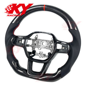 Volant sport en cuir et fibre de carbone personnalisé pour Honda Civic Accord Sport CRV 11e génération 2021-2026 pour Acura Integra - Product Image 2
