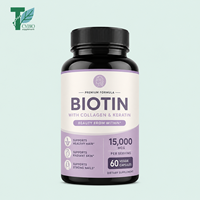 Capsules de biotine de marque privée OEM Capsules de croissance des cheveux et des ongles pour des cheveux plus épais et plus forts